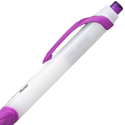Pentel GlideWrite Ballpoint Pen with TechniFlo Ink, (1.0mm) Medium Line, Magenta Ink, Box of 12 Pens (BX910-V4)
