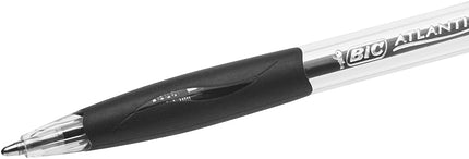 BIC Atlantis Classic Retractable Ballpoint Pens Medium Tip 1.0 mm - Box of 30 + 6 - Black