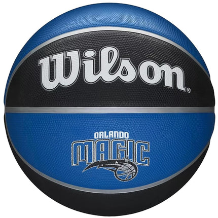 Wilson Basketball, NBA Team Tribute Model, ORLANDO MAGIC, Outdoor, Rubber, Size: 7