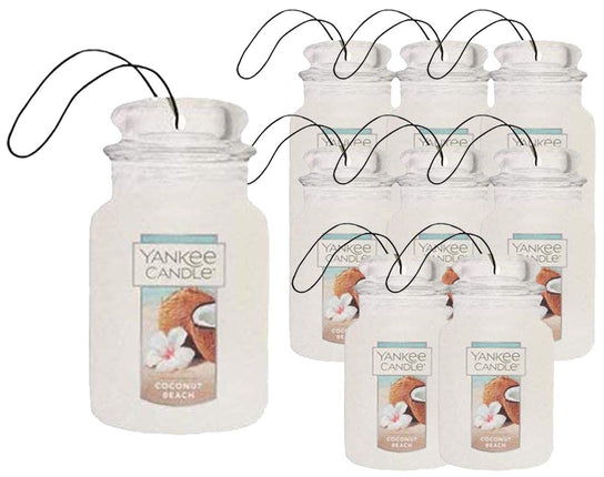 Yankee Candle Paper Car Jar, Coconut Beach (Pack o
