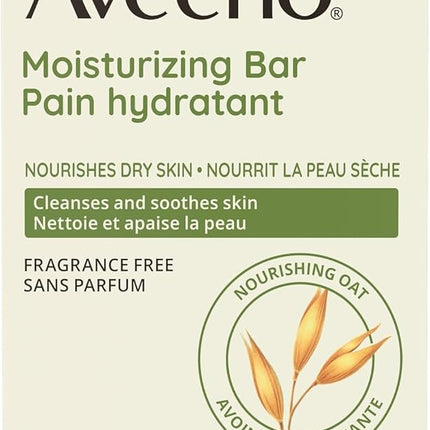 Aveeno Moisturizing Face Cleansing Bar Soap - Fragrance Free - 3.5 oz