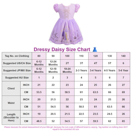 Dressy Daisy Princess Dress Up Clothes Halloween Fancy Party Tulle Skirt Summer Outfit for Baby Girls Size 2, Style 17