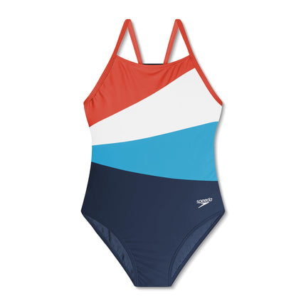Speedo Girls' Swimsuit One Piece Thin Straps