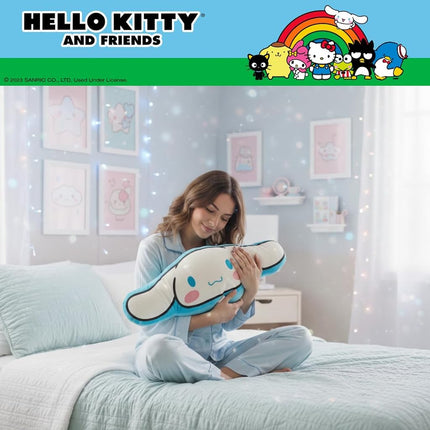 Franco Hello Kitty & Friends Oreiller décoratif en peluche ultra douce, standard, Cinnamoroll
