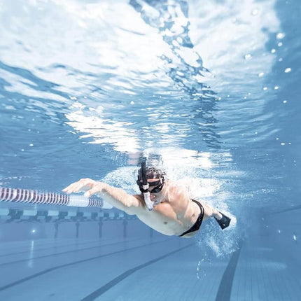 ARENA Swim Snorkel Pro III Adult Unisex, Swimming Snorkel with Two Mouthpieces and Two Air Regulators Included, For Sea and Pool Training, Precision Adjustment with Buckle