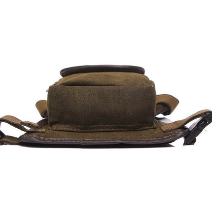 Canvas Motorcycle Drop Leg Bag for Men Women Travel Outdoor Tactical Hiking Climbing Cycling Thigh Waist Pack Fanny Pouch
