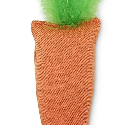 OurPets Juguete de zanahoria para gatos 24 quilates relleno 100 % con hierba gatera norteamericana