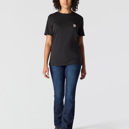 Carhartt Men's K87 Workwear Pocket Short Sleeve T-Shirt Work Utility, Black, XX-Large Plus