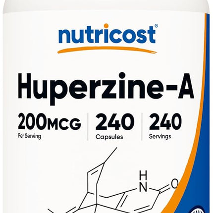 Nutricost Huperzine A Capsules 200 mcg, 240 Capsules - Non-GMO, Vegetarian Friendly