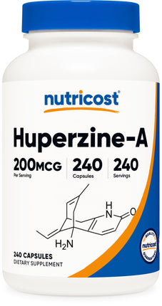 Nutricost Huperzine A Capsules 200 mcg, 240 Capsul
