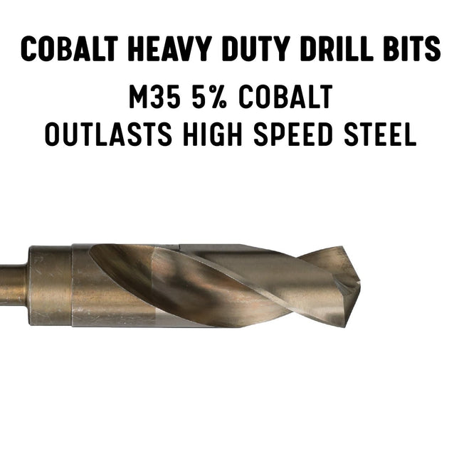 Drill America 55/64" Reduced Shank Cobalt Drill Bit with 1/2" Shank, DWDCO Series