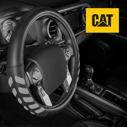 Cubierta de Volante de Camión de Cuero Sintético Negro UltraSport de Cató, Tamaño Grande de 16 Pulgadas, Duradera y Cómoda con Agarre Avanzado, Cubierta de Volante para Camión, Auto, Camioneta, SUV