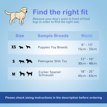Pet Soft Disposable Male Dog Wraps - Dog Diapers for Male Dogs, Puppy Diapers 72pcs XSmall