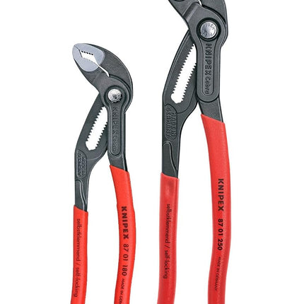 KNIPEX Tools - 2 Piece Cobra Pliers Set (87 01 180
