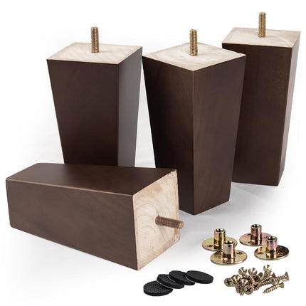 La Vane 3 inch / 8cm Solid Wood Furniture Legs Set