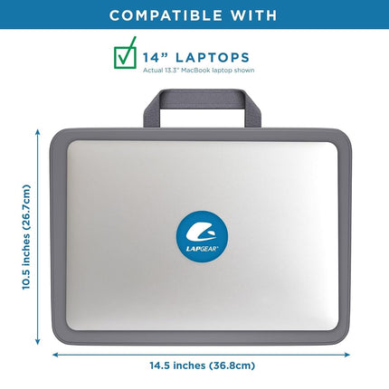 LapGear Compact Lap Desk - Charcoal - Fits up to 13.3 Inch Laptops - Pack of 12 - Style No. 43005