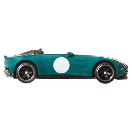 Hot Wheels Premium Car Culture Collectible Toy Car, 1:64 Scale Die-Cast Aston Martin V12 Speedster with Real Riders Tires, HKC78