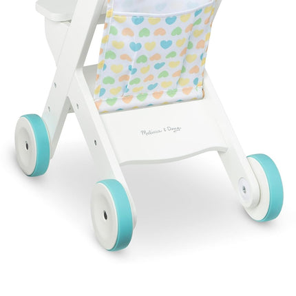 Melissa & Doug Mine to Love Wooden Play Stroller