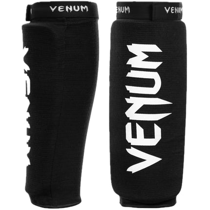Venum, Kontact Shin Guards, Men's, One Size, Black