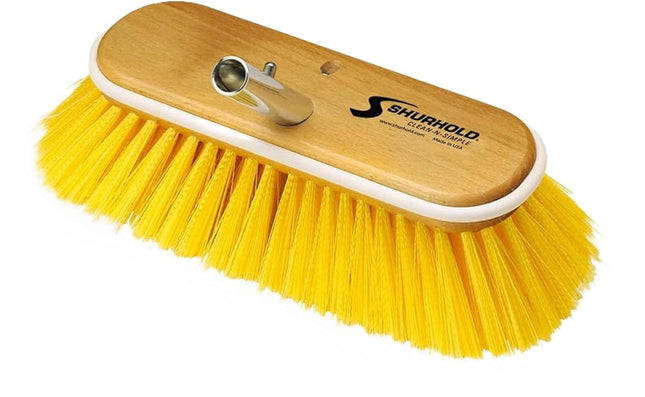 Shurhold 985 10" Deck Brush with Medium Yellow Pol