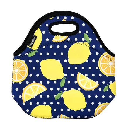 Wrapables® Insulated Neoprene Lunch Bag, Lemons