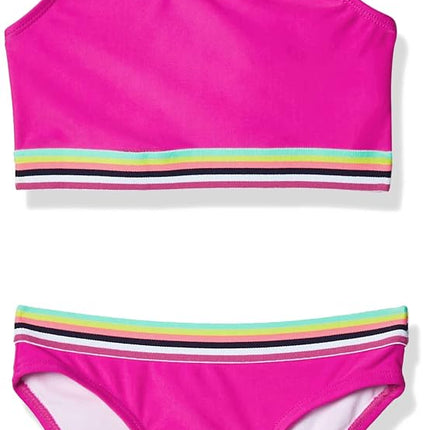 Kanu Surf Maillot de bain bikini athlétique de sport de plage Tanya UPF 50+ pour fille, Bobby Fuschia, 14