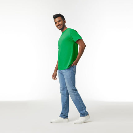 Gildan Unisex Adult Heavy Cotton T-Shirt Style G5000 Multipack, Irish Green (Pack of 3), XL
