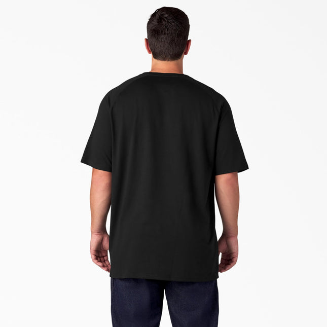 Dickies Men's Short Sleeve Performance Cooling Tee, Black, 3X-Large Big Tall