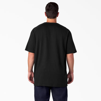 Camiseta Dickies de manga corta con bolsillo, refrescante, para hombre, color negro, talla pequeña