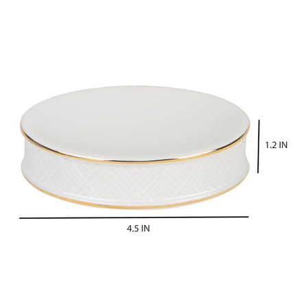 Jabonera de cerámica en relieve Elle Décor