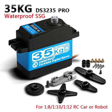 ZOSKAY RC Servo 35kg PRO Coreless Motor servo Metal Gear Digital and Stainless Steel Gear servo RC servo for Robotic DIY RC car (270 Degree)