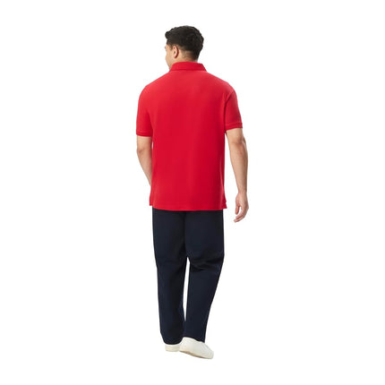 French Toast Boys' Short Sleeve Pique Polo Uniform Shirt, Red, 10-12