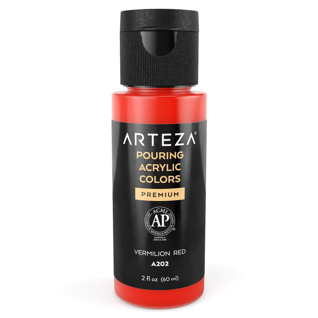 ARTEZA ARTZ-9641 Art-Paints, Vermilion Red 2 Fl Oz