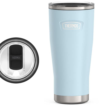 Gobelet isotherme en acier inoxydable de 24 oz Glacier avec couvercle coulissant verrouillable