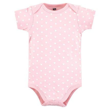 Hudson Baby Unisex Baby Cotton Bodysuits, Multi Color Mommy Elephant, Preemie