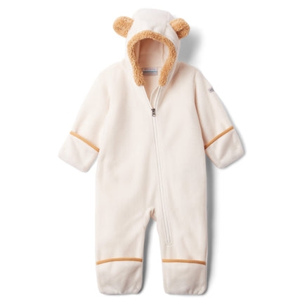 Columbia Youth Infant Tiny Bear 2 Bunting, Fleece romper, Chalk, 6/12