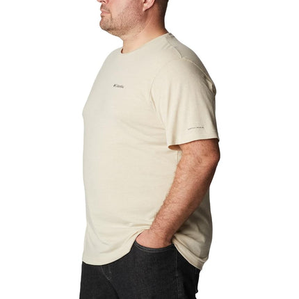Columbia Men's Thistletown Hills Short Sleeve, Ancient Fossil Heather, 6X Big