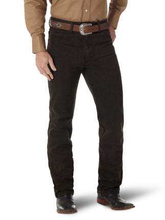 Wrangler Men's Cowboy Cut Slim Fit Jean Jeans, Bla