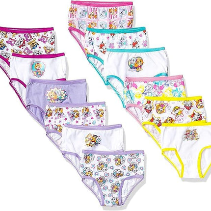 Paw Patrol Girls' 12-Days Advent Underwear to Make The Holidays and Potty Training Fun, Available in Sizes 2/3t, 4t and 5t, 12-Pack, 5T
