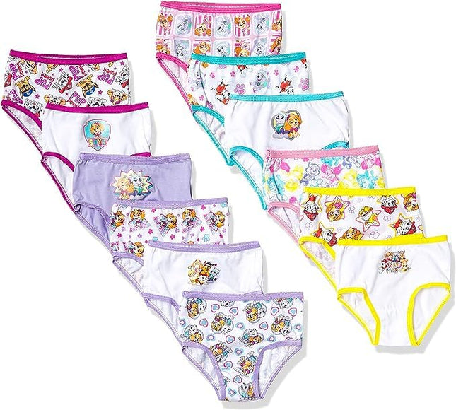 Paw Patrol Girls' 12-Days Advent Underwear to Make The Holidays and Potty Training Fun, Available in Sizes 2/3t, 4t and 5t, 12-Pack, 5T