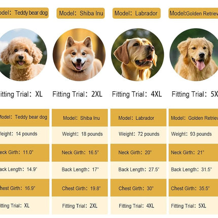 KOOGAL Pet Large Dog Raincoat Apparel Poncho Waterproof for Medium Large Sized for Dog Raincoat Clothes Jacket,Dog Rain Jacket (Yellow, 3XL)