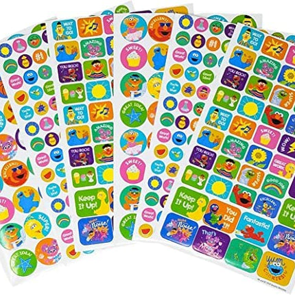 Libro de pegatinas de Plaza Sésamo con más de 400 divertidas y de recompensa (Paquete de 2)