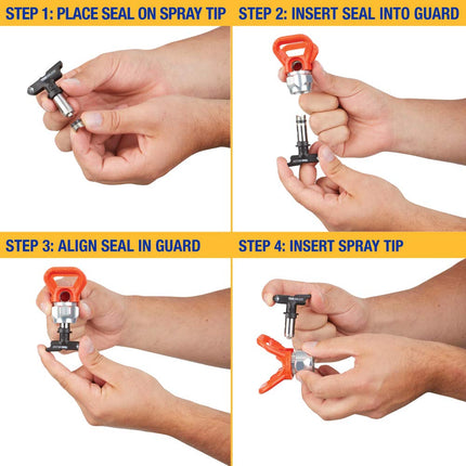 Graco 243281 RAC 5 One Seal Tip Gasket, 5-pack - for Magnum A20, A30, A45, A60, A80, A100, ProS19, ProS21, Silver
