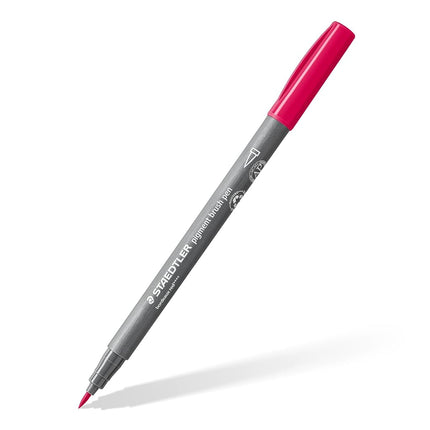 STAEDTLER 371 C12-2 Pigment Arts Brush Pen - Assorted Pastel Colours (Pack of 12)