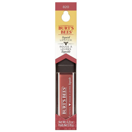 Burt's Bees Moisturising Full Coverage Liquid Lipstick, 5.95 g, Coral Cove