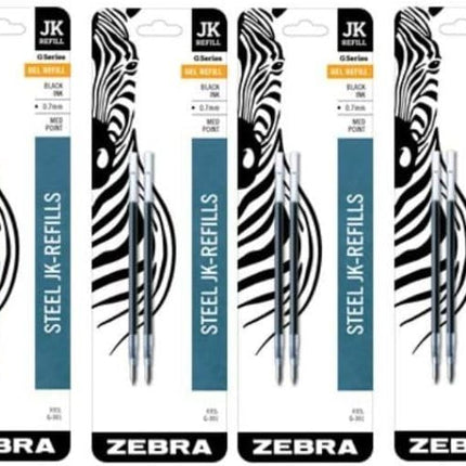 Zebra G-301 Stainless Steel Pen JK-Refill, Medium 