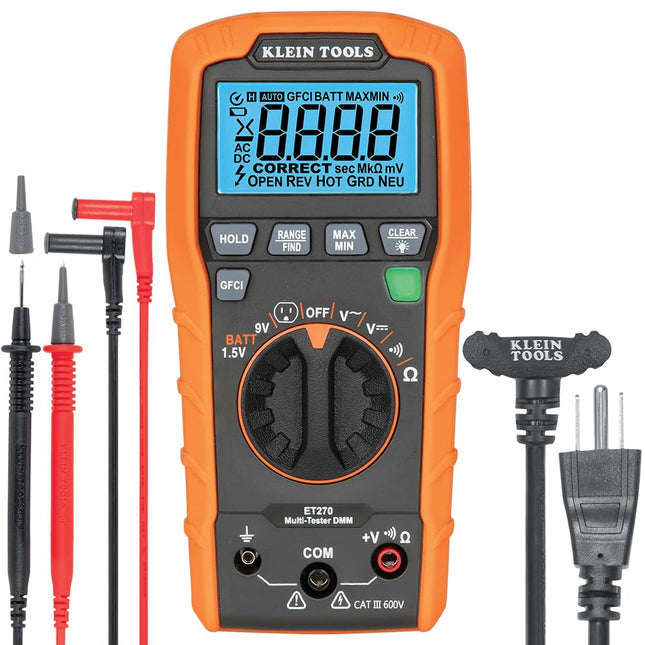 Klein Tools ET270 Auto-Ranging Digital Multi-Teste