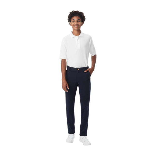 Pantalon chino extensible en sergé pour homme French Toast, coupe droite, bleu marine, 34W x 30L
