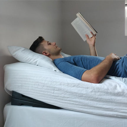 Wellness Wedge Le Cale-Matelas Orthopédique - Lot de Deux Cales Sous-Matelas - Alternative Abordable à la Base Réglable - Rehaussement de 5 Pouces - Réduit Naturellement le Reflux Acide