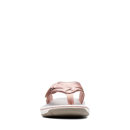 Clarks Women's Breeze Sea Flip Flop, Rose Gold, 10 UK